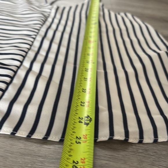 Topshop navy stripe spaghetti straps tank Sz 8 - Picture 3 of 5